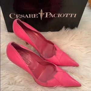 Cesare Paciotti Shoes - Cesar Paciotti Pink Sexy leather Pumps Cesare Paciotti Shoes - Cesar Paciotti Pink Sexy leather Pumps
